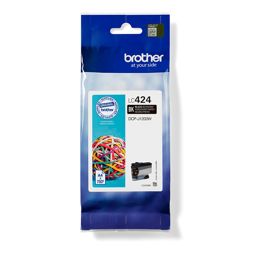 Brother Compatible Ink Cartridge Lc424Bk – black ink, standard yield