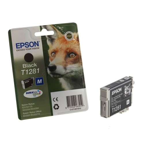 Epson Ink Cartridge T1281 Black – black ink for Stylus S22/SX125/SX420W