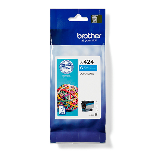 Brother Compatible Ink Cartridge Lc424C – cyan ink, standard yield