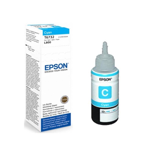 Epson Ink Bottle Cyan T6732 – cyan ink for L800/L805 series