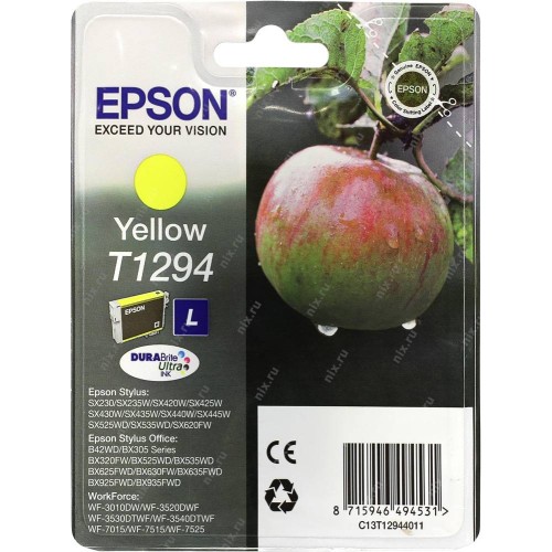 Epson Ink Cartridge T1294 Yellow – yellow ink for Stylus Office series