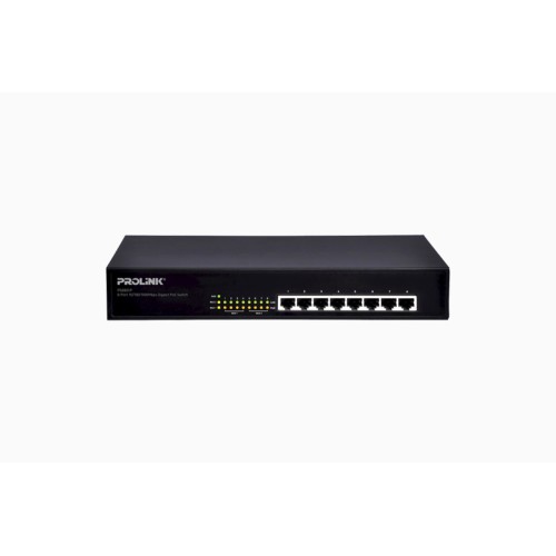 Prolink 8-Port Gigabit Poe Ethernet Switch Psg801P power-over-ethernet gigabit switch