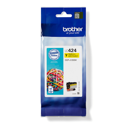 Brother Compatible Ink Cartridge Lc424Y – yellow ink, standard yield