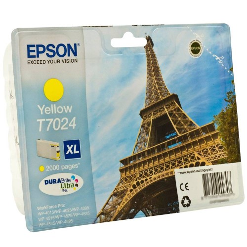 Epson Ink Cartridge T7024 Yellow – yellow ink cartridge for Office printers
