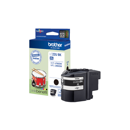 Brother Compatible LC22UBK Black Ink Cartridge – black ink, standard yield