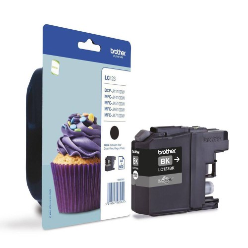 Brother Compatible LC123B Ink Cartridge Black – black ink, standard yield