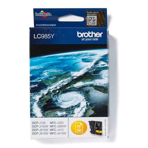 Brother Compatible Ink Cartridge Lc985Y – yellow ink, standard yield