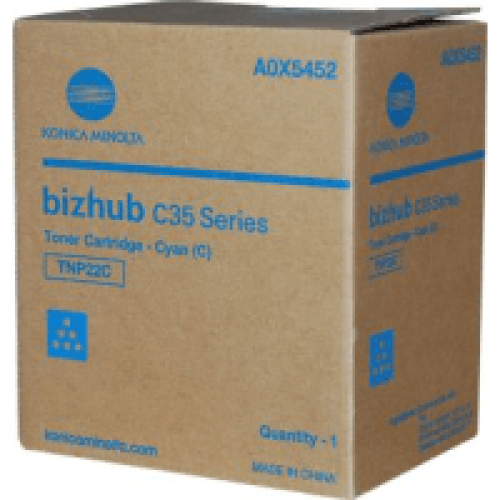 Konica/Minolta Toner C35/C35P TNP-22C cyan toner cartridge for bizhub C35 series