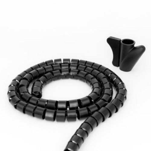 Mediarange Cable Bundle Tube 20Mm 2.5M Black Mrcs301