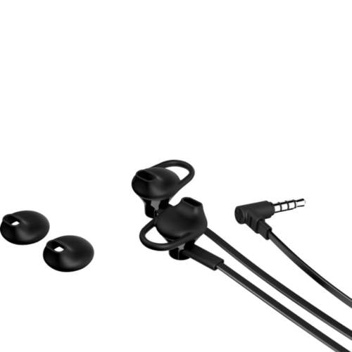 HP Headphone Doha 150 Black wired over-ear headphones with built-in microphone and inline controls