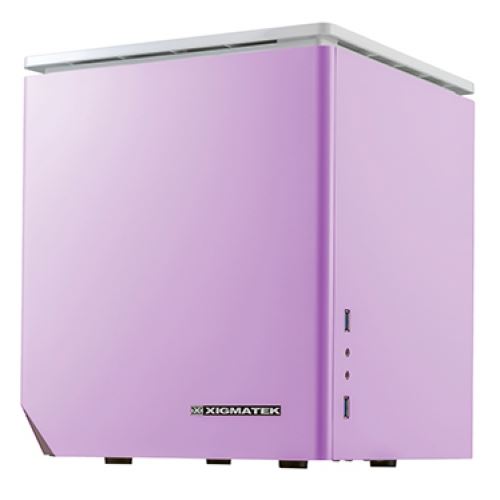 Xigmatek, Nebula C Purple Gaming Case, Mid Tower PCs, RGB lighting, tool-less design, purple color
