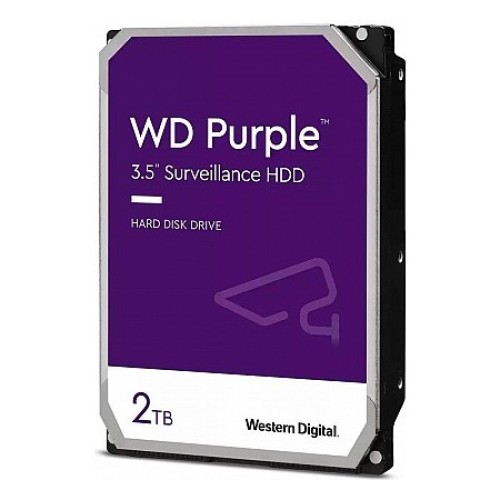Western Digital Hdd 2Tb Sata Iii Inteli Power/256Mb Purple - Memory Card