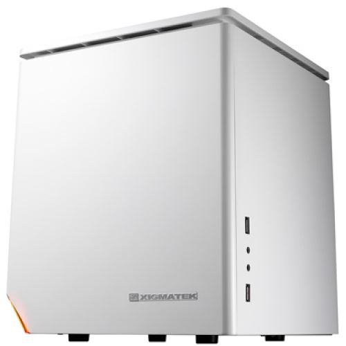 Xigmatek, Nebula C White Gaming Case, Mid Tower PCs, RGB lighting, tool-less design, white color