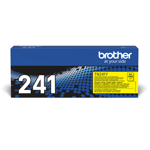 Brother Compatible TN-241 Yellow Toner Cartridge – yellow toner, standard yield