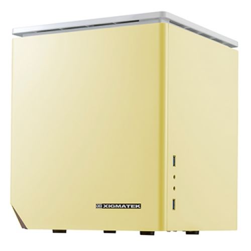 Xigmatek, Nebula C Yellow Gaming Case, Mid Tower PCs, RGB lighting, tool-less design, yellow color