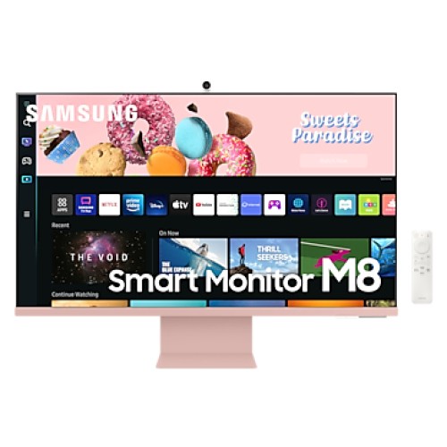 Samsung 32" UHD VA – 4ms, 60Hz, 3000:1, SmartTV, spk, cam, adj, USB-C, mHDMI, BT, Wi-Fi, 2Y