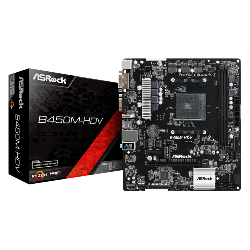 Asrock B450M-HDV – compact motherboard
