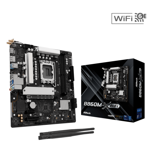 Asrock B860M-X WiFi – mATX, Wi-Fi 6