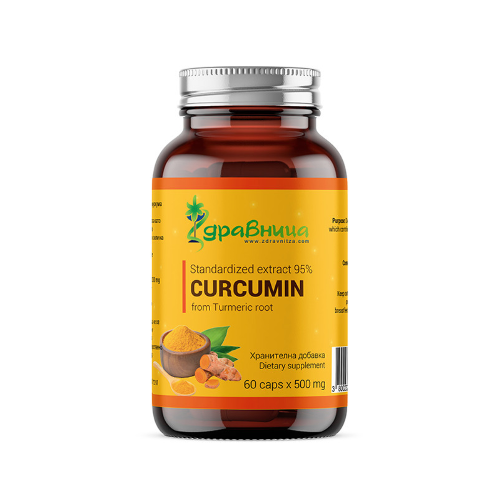 Curcumin, Standardized Extract 95%, 60 Capsules, Zdravnitza