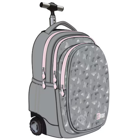 TROLLEY BAG SILVER BUTTERFLIES