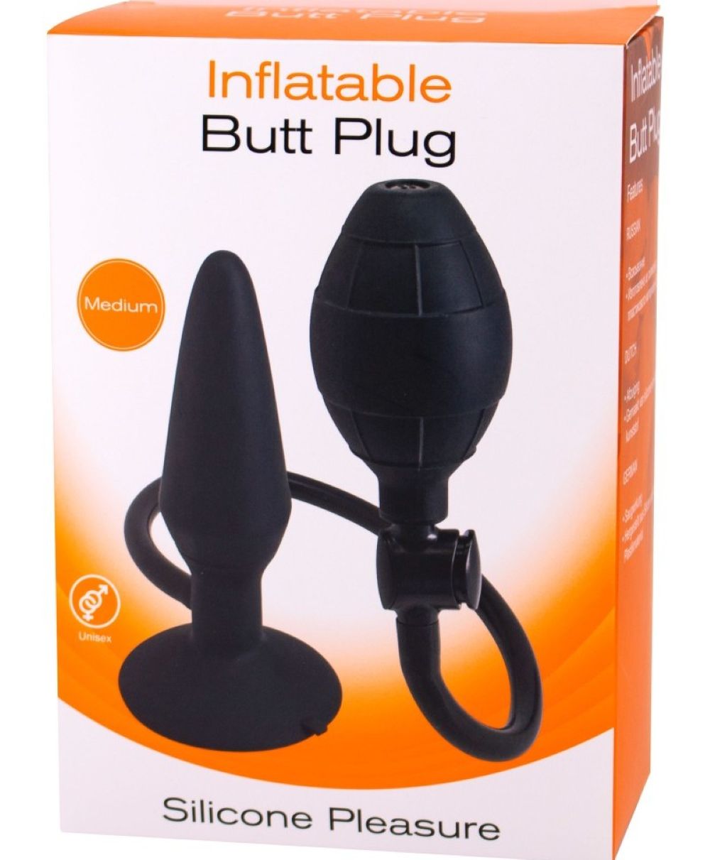 INFLATABLE BUTT PLUG SILICONE MEDIUM