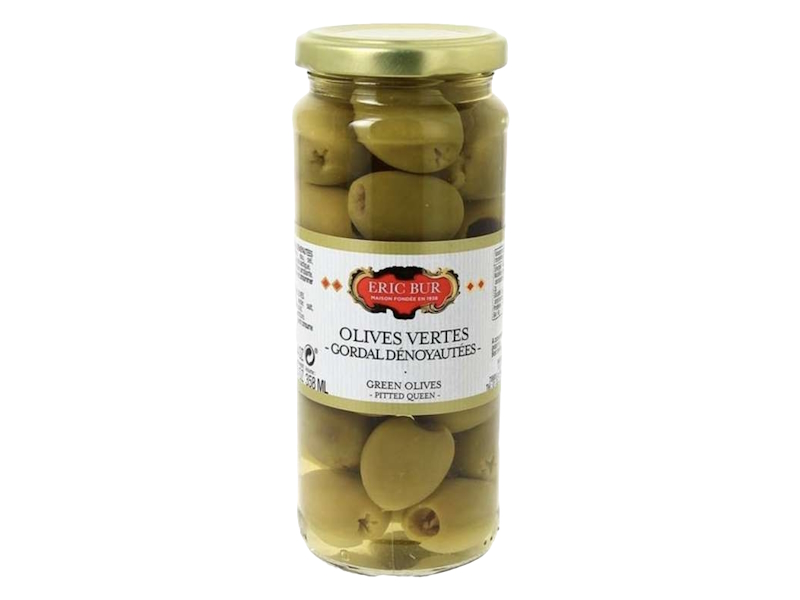 Eric Bur Pitted Gordal Green Olives 163g, France