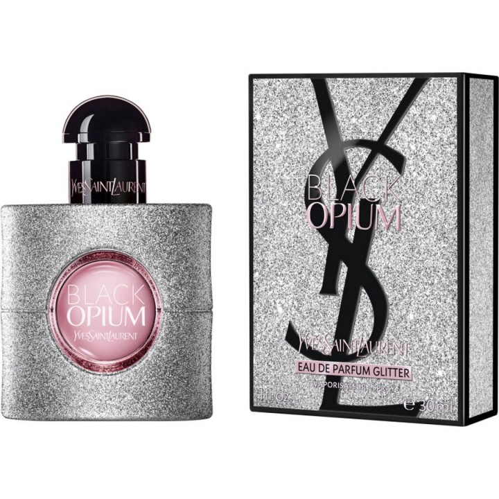 Yves Saint Laurent Ladies Black Opium Glitter EDP Spray 50ml – women's perfume spray