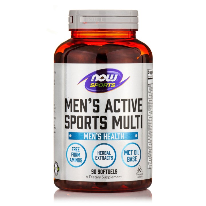 Now Men's Extreme Sports 90 Softgels – men's supplement, sports