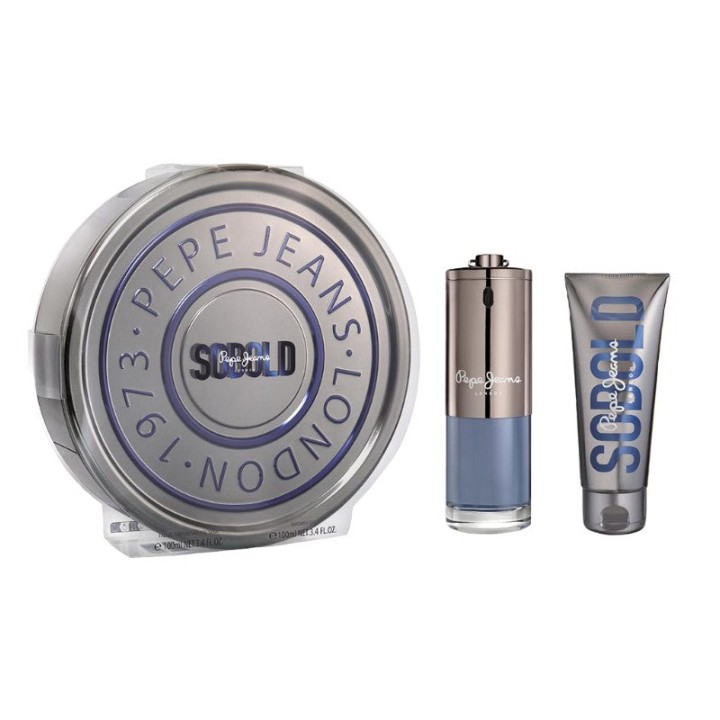 Pepe Jeans So  Set Eau de Parfum Him 100ml + Shower Gel 100ml – men's perfume spray,