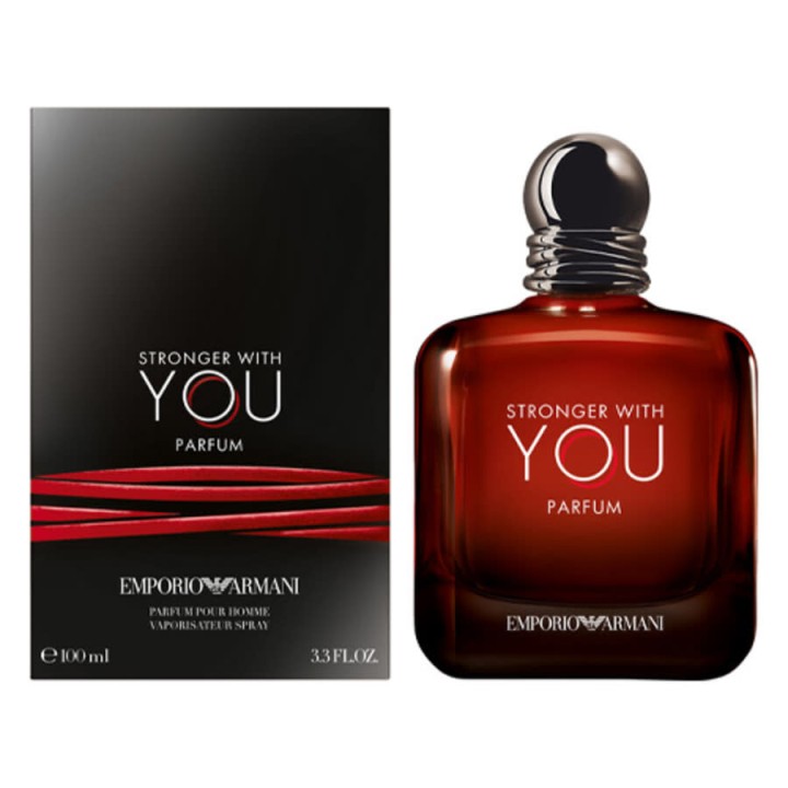 Emporio Armani Men's Stronger With You Parfum 100ml – men's perfume spray