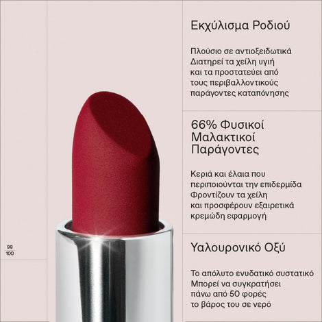 Korres Velvet Lipstick 55 Vivid Red 3g – lipstick, vivid red