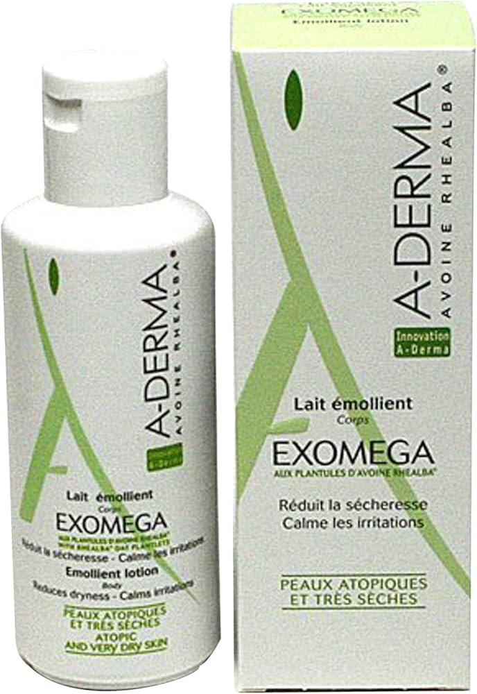 A-DERMA Exomega Lait 200ml - Moisturizing emulsion with Omega 6 fats for atopic and very dry skin