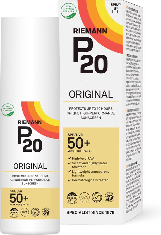 P20 Sunfilter Original SPF 50+ Spray 85ml – sunscreen, SPF 50+, spray