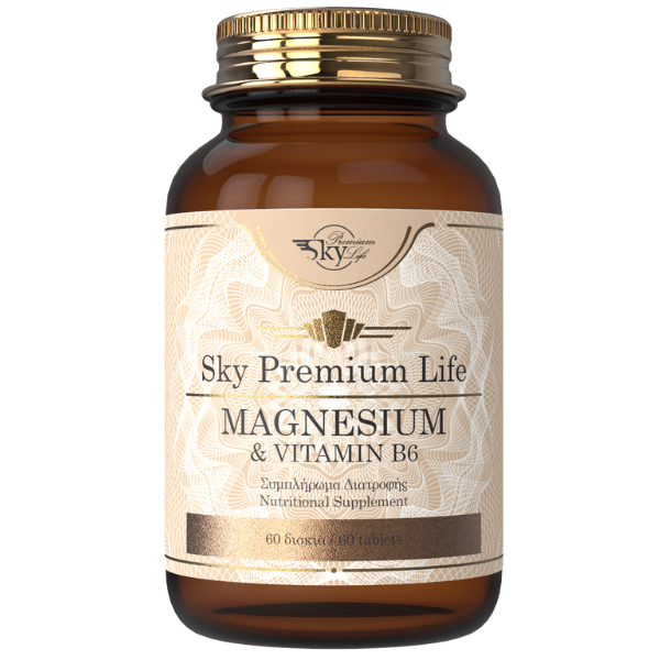 Sky Magnesium Vitamin B6 60 Tabs – magnesium, vitamin B6 supplement