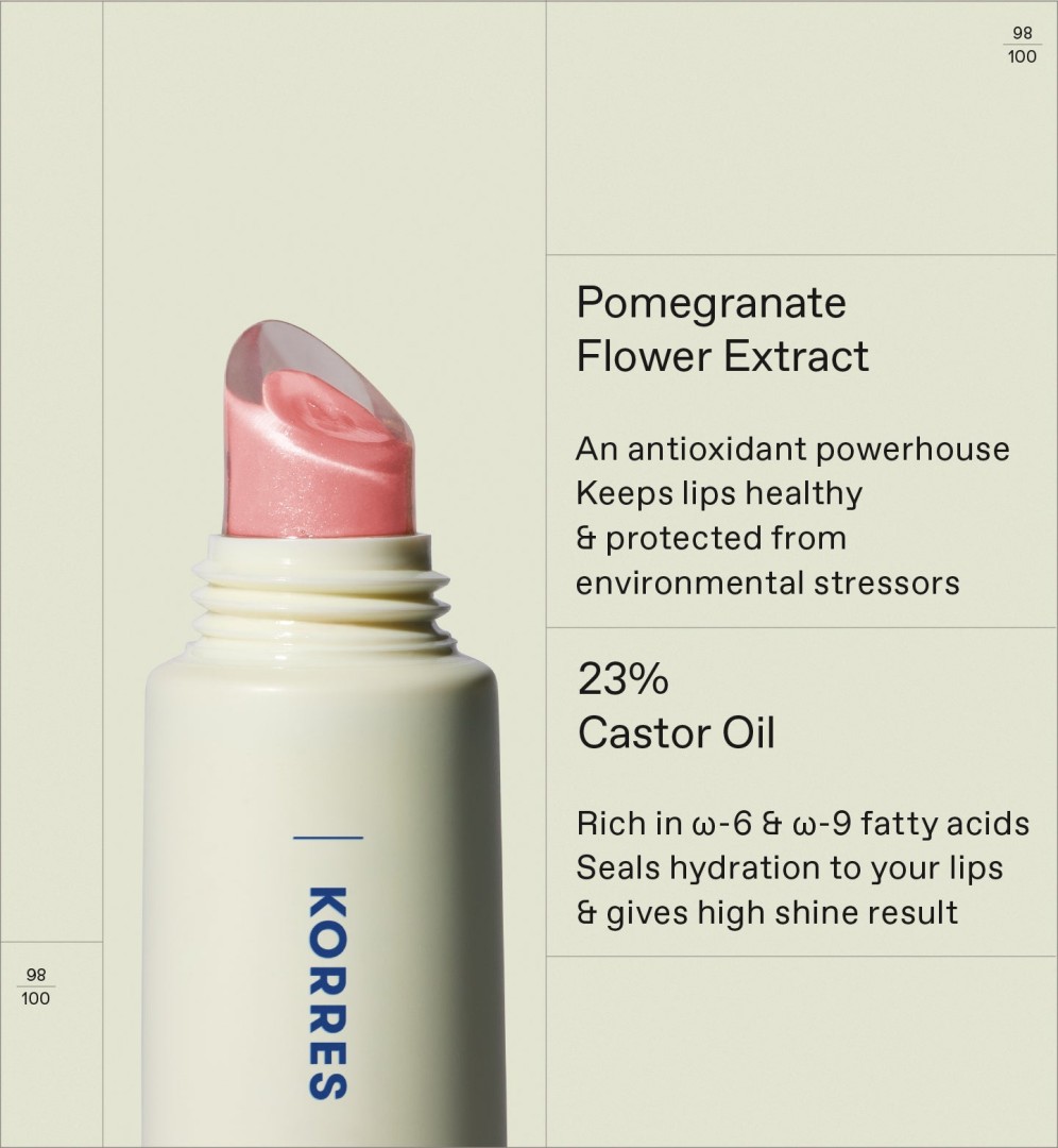 Korres Lip gloss Shine Rosewater 12 10ml