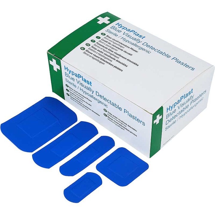 First Aid Blue Plaster 100 – blue plasters, bandages, first aid
