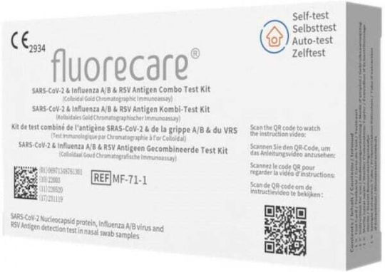 Fluorecare 4+1 Sars Cov 2 & Influenza A/B RSV – test kit, SARS-Cov-2, influenza, RSV