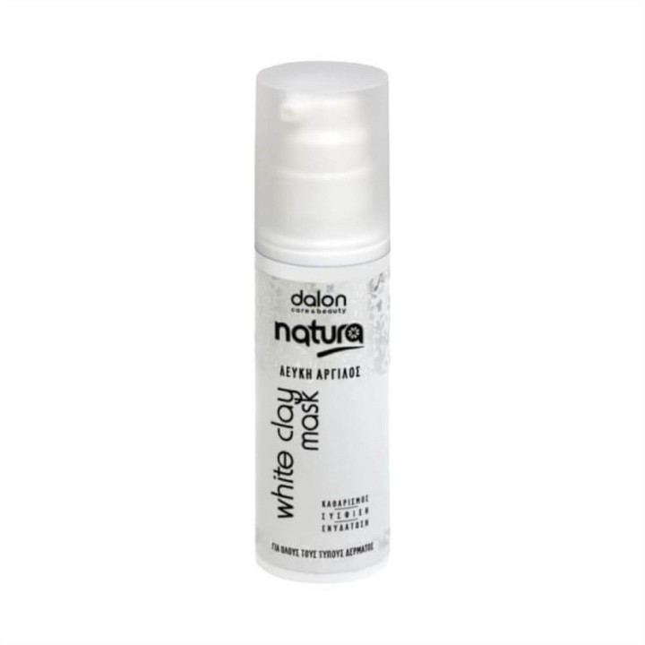 Dalon Natura White Clay Mask 150ml – facial mask, white clay, detoxifying