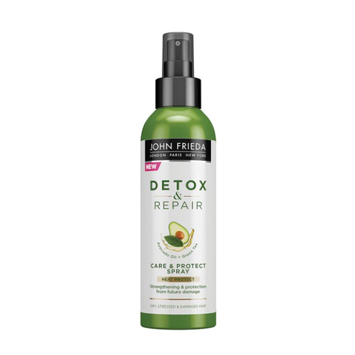 John Frieda Detox & Repair Heat Protect Spray 200ml – protective hair spray for heat styling