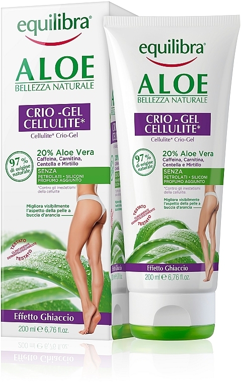 Equilibra Aloe Crio Gel Cellulite 200ml – cellulite gel, aloe vera, firming