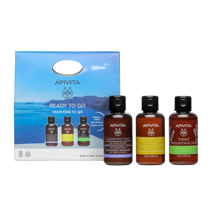 Apivita Promo Queen Bee Light Gift Mini Eye 5ml + Serum 10ml – eye care, mini set, hydrating