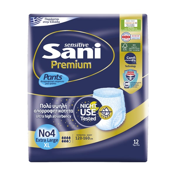Sani Pants Premium No4 X Large 12S – adult diapers, XL