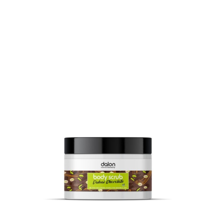 Dalon Body Scrub Dubai Chocolate 500ml – body scrub, chocolate scent,