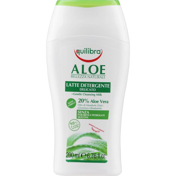 Equilibra Aloe Face Cleansing Milk 200ml – facial cleanser, aloe vera, soothing