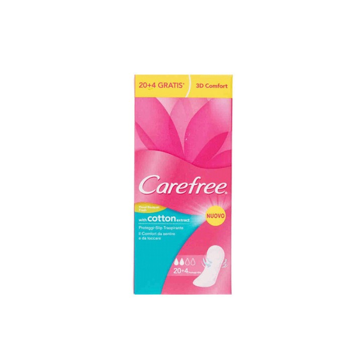 Carefree Panty Liners Cotton 20s – panty liners, cotton, breathable