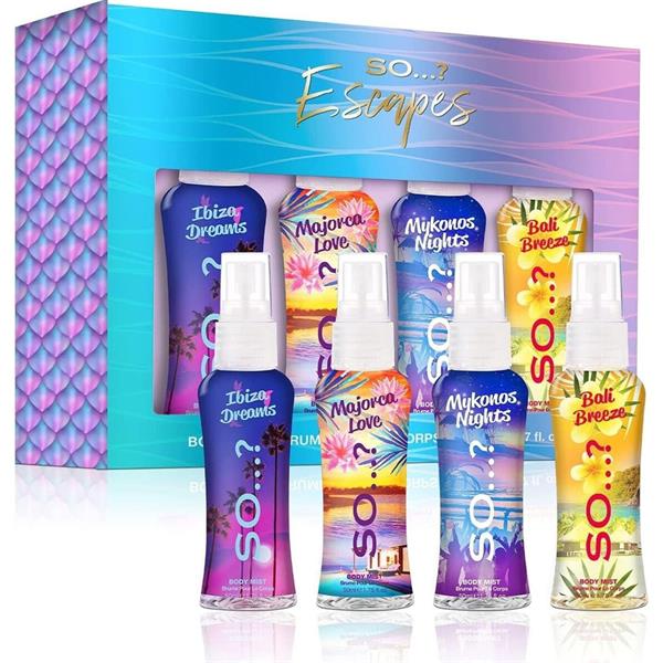 So Escapes Jet Gift Set 4x50ml – gift set, body mist