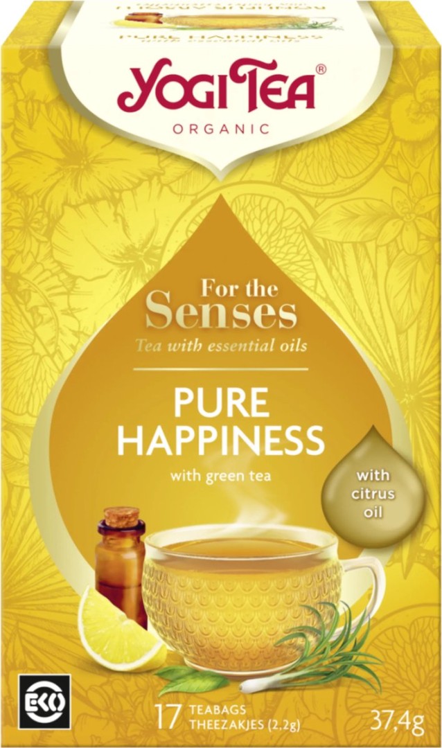 Yogi Tea Pure Happiness 17 Teabags – herbal tea, happiness blend