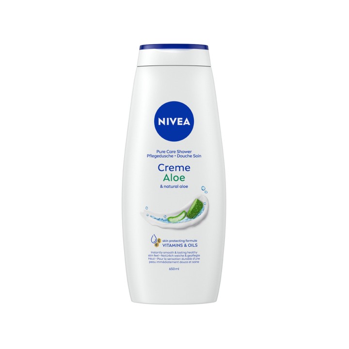 Nivea Bath Creme Aloe 650ml – body wash, aloe vera, moisturizing