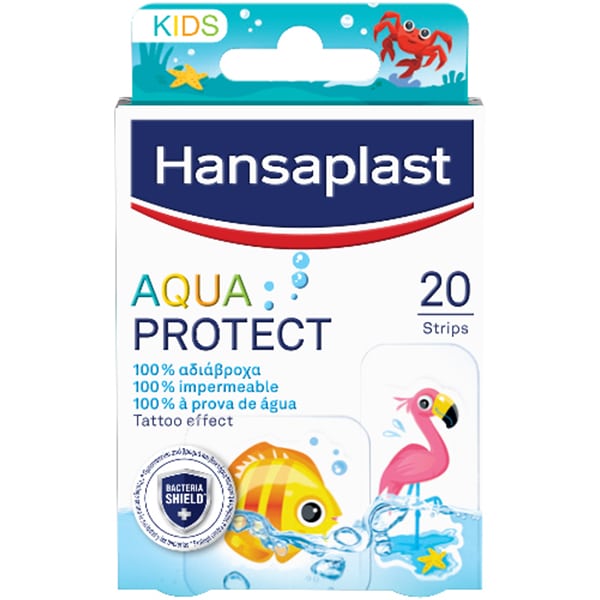 Hansaplast Kids Aqua Protect 20 Strips – bandages, kids, waterproof