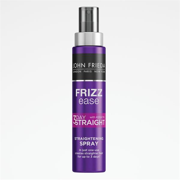 John Frieda Three Day Straight Styling Spray 250ml – heat-activated straightening hair spray